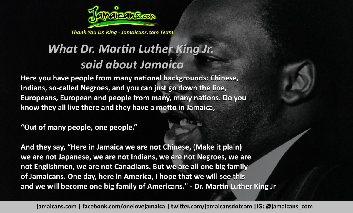 Dr. Martin Luther King Jr. on Jamaica
