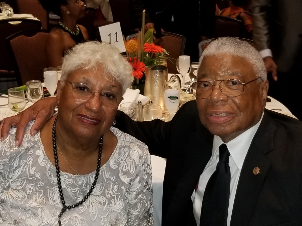 Actress Kerry Washington's parents (L-R) Dr Valerie Washington and Earl Washington at the Independence Gala in Rye, New York