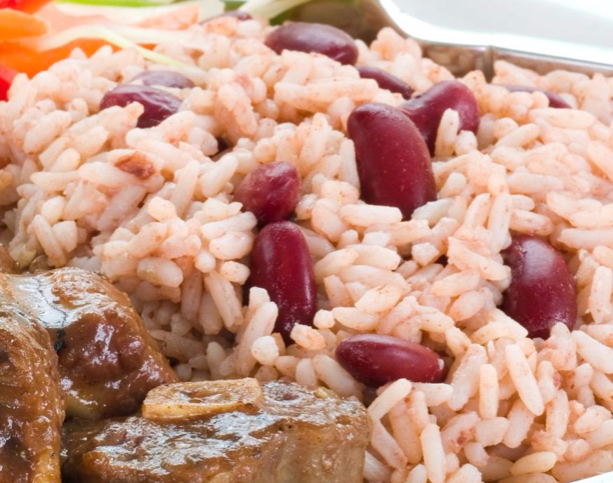 Quick rice and peas