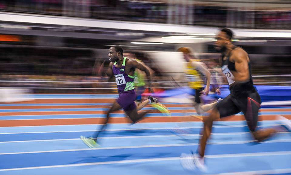 Jamaican born Sprinter Winston Barnes