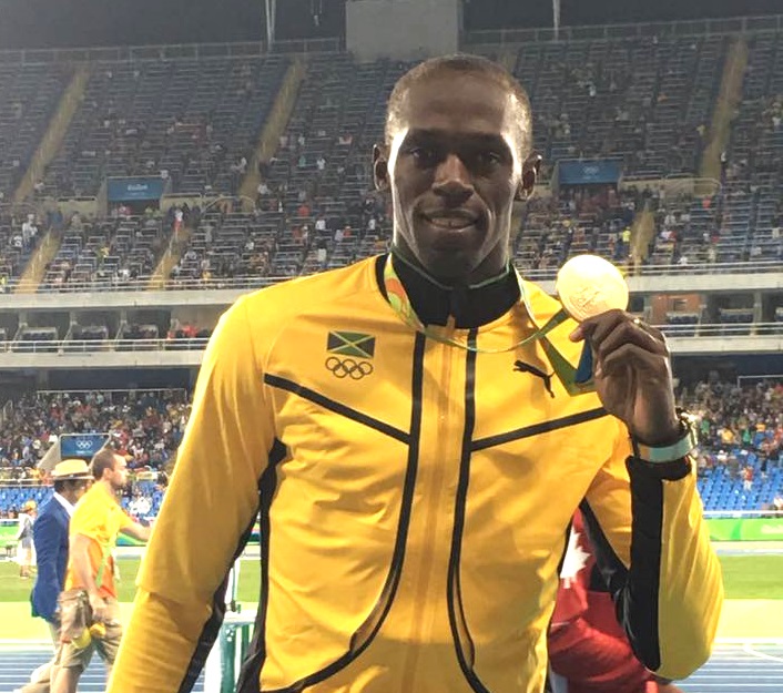 Usain Bolt Wins Gold Medal in 100 meter at the 2016 Rio Olympics