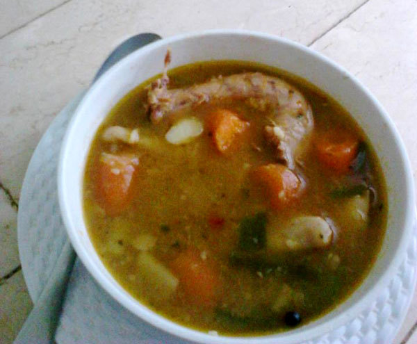 Jamaican Chicken Neck Soup