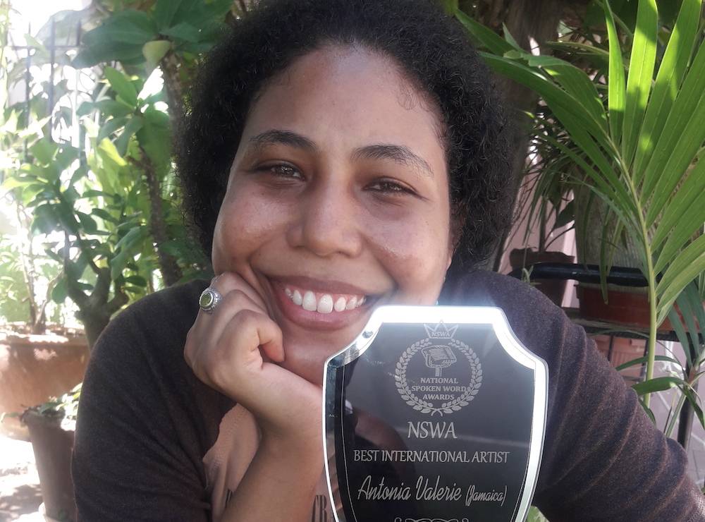 Jamaican Poet Christena Williams aka Antonia Valaire Wins Back-to-Back International Spoken Word Awards