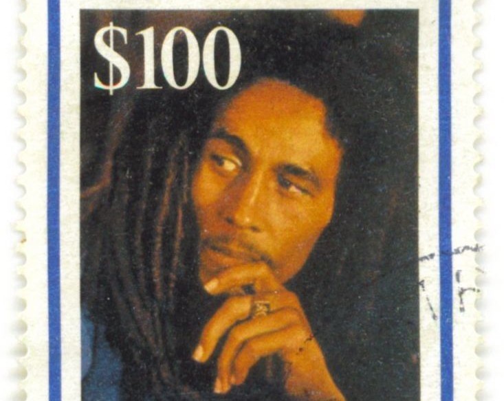 Bob Marley postage stamp Jamaica