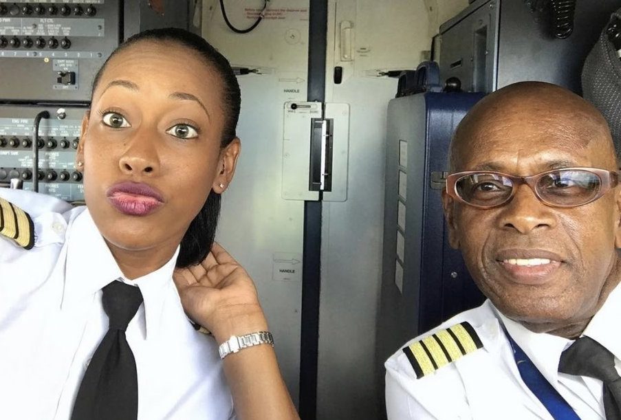 The Heartwarming Story of how this Caribbean Father-Daughter Pilot Duo Celebrate the Father’s Retirement After Flying for 44 Years