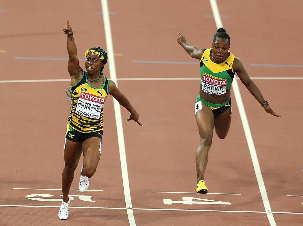 Top Jamaican Female Olympians - Shelly-Ann Fraser-Pryce and Veronica Campbell-Brown