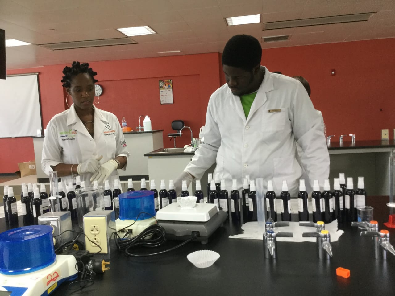 UWI Jamaica Students Make Hand Sanitizer 2