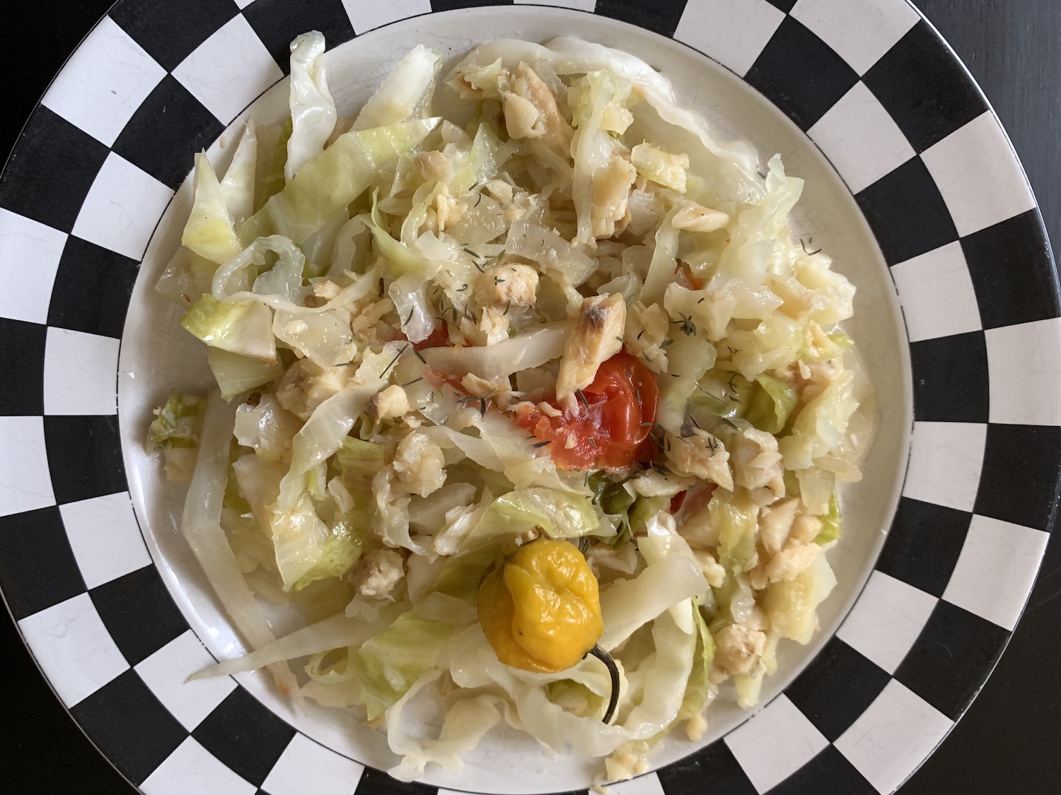 Cabbage and Saltfish