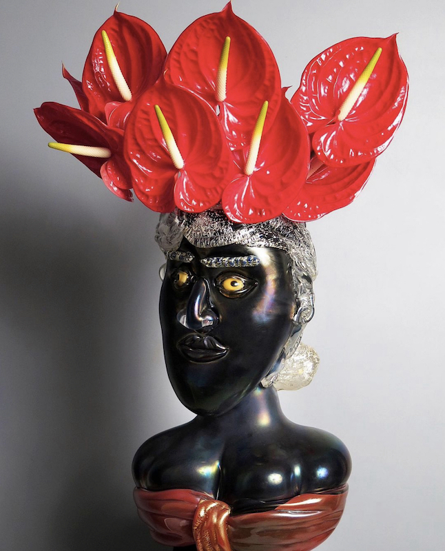 Italian-Based Jamaican-Born Artist Hugh Findletar Glass Flowerheadz is a Favorite of Fashionistas Worldwide - 2