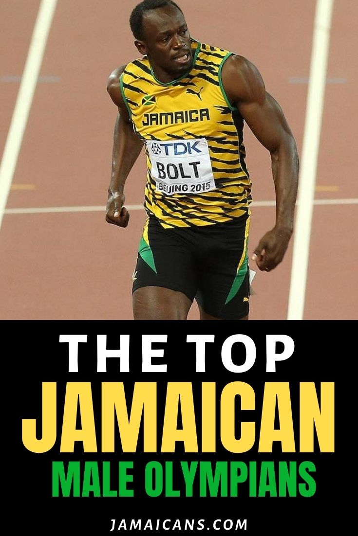 Top Jamaican Male Olympians pin