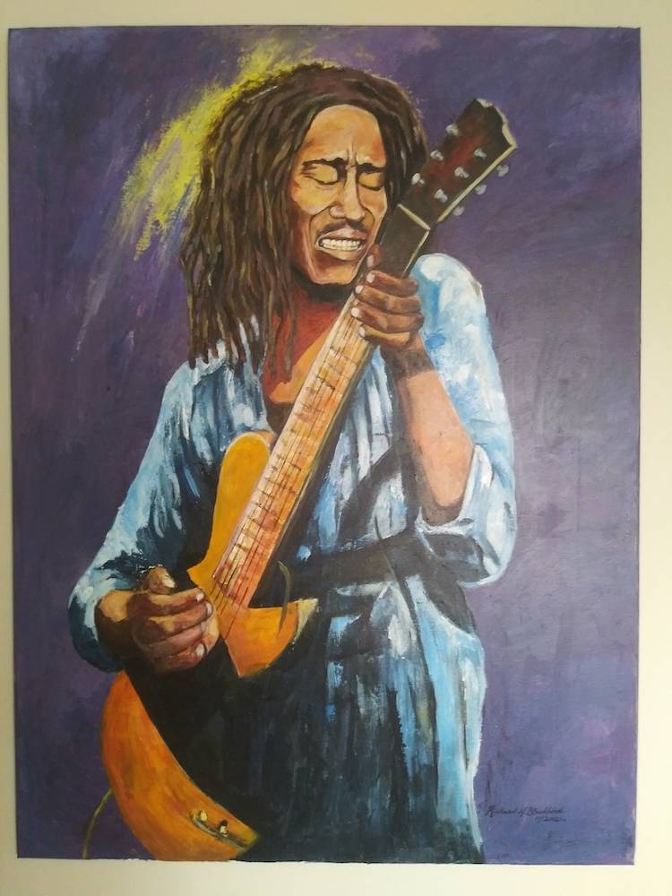 Bob Marley Painting by Richard Hugh Blackford