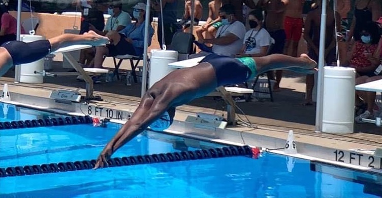 Young Jamaican American Swimmer Breaks School Record - Nathaniel Garrick 3