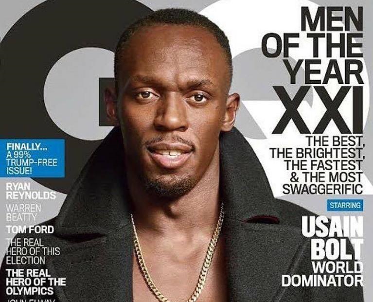 Usain Bolt World Dominator one of GQs Men of the Year