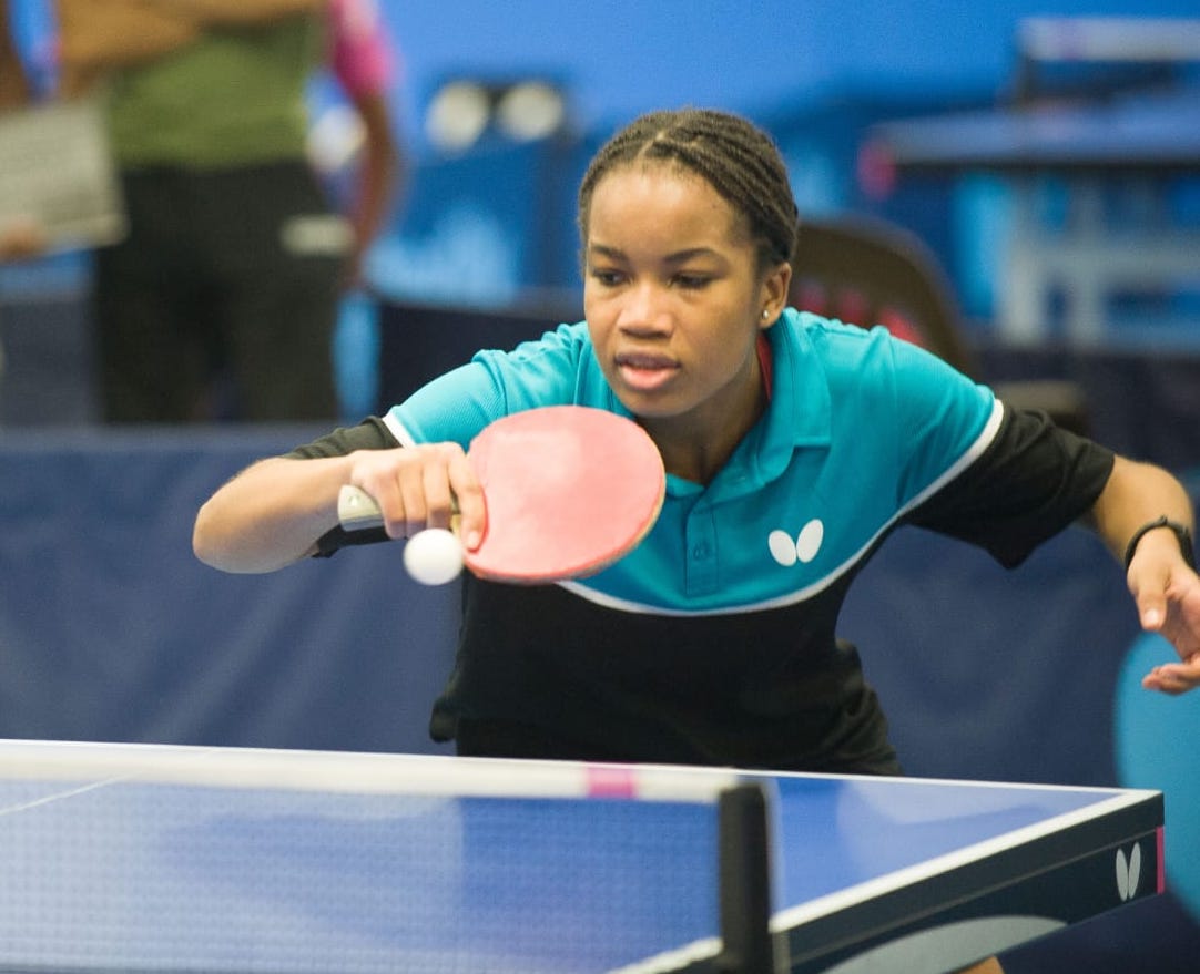 Jamaican Teen Tsenaye Lewis Wins Two Titles in Florida Table Tennis Tournament