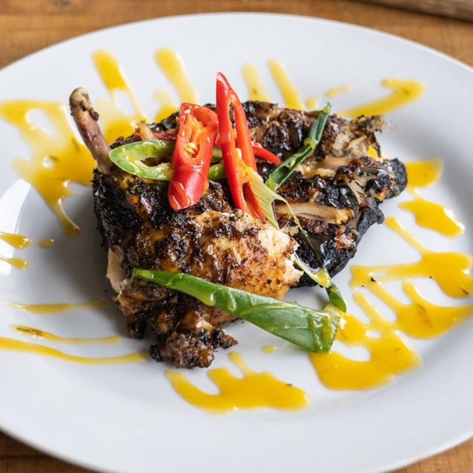 New Jamaican Restaurant in Dover UK a Sold-Out Hit with Patrons-Jerk Chicken